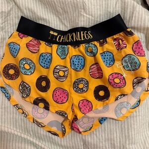 ChicknLegs Donut Print Running Shorts